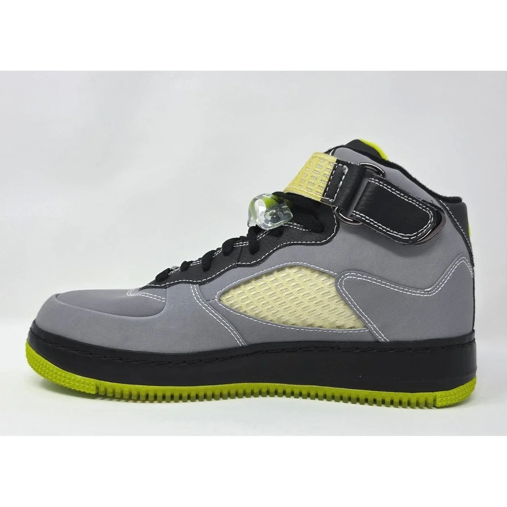 Nike Air Jordan Fushion 5 Stealth Bright Cactus 318608-011 Men's 8.5
